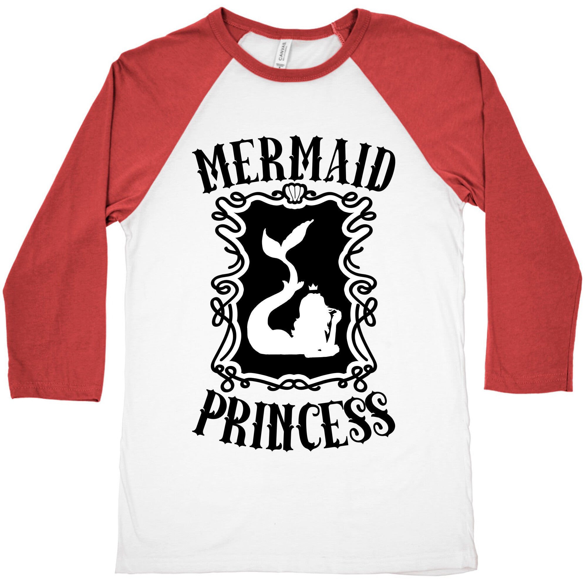 Mermaid Princess Baseball Tee
